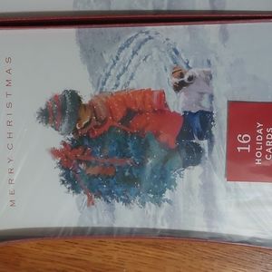 XMAS Cards and Envelopes box of 16 Each